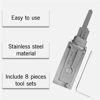 HOT SALE 60% OFF🔥Stainless Steel Master Key Locksmith Training Tool,⚒️ SS001 Pro Tool, Practical Cylinder Set