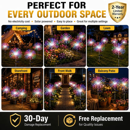 Topacme solar firework garden lights perfect for every outdoor space