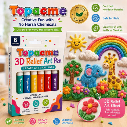 Topacme® 3D reliéfne umelecké pero – premeňte ploché kresby na hmatateľné 3D umenie🪄