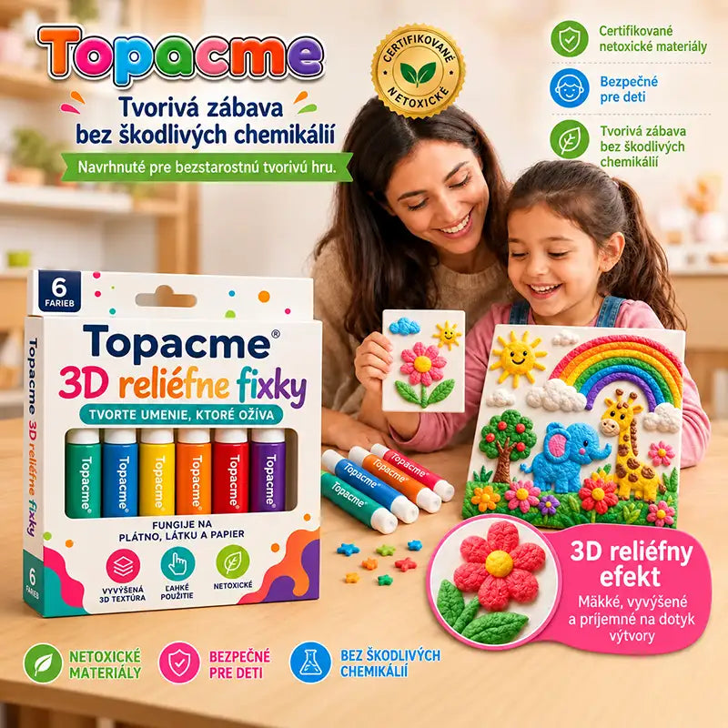 Topacme® 3D reliéfne umelecké pero – premeňte ploché kresby na hmatateľné 3D umenie🪄