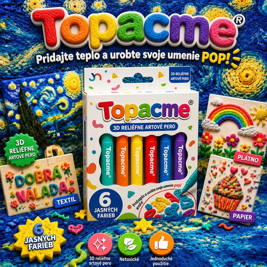Topacme® 3D reliéfne umelecké pero – premeňte ploché kresby na hmatateľné 3D umenie🪄