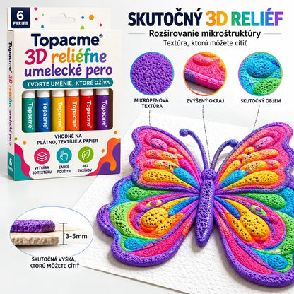 Topacme® 3D reliéfne umelecké pero – premeňte ploché kresby na hmatateľné 3D umenie🪄