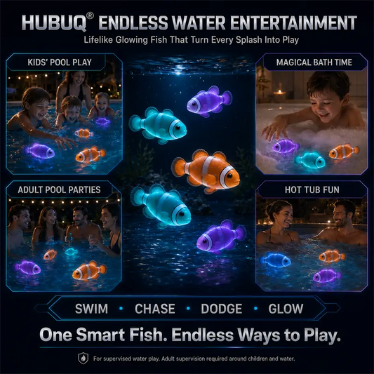 HUBUQ® Interactive Light-Up Robotic Toy Fish