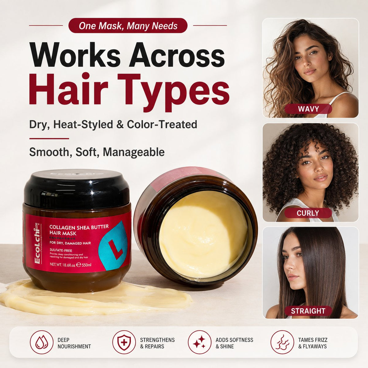 |⚡2026 Obrovská Zľava 70% OFF🔥|🌿💇‍♀️Kolagénová maska s bambuckým maslom