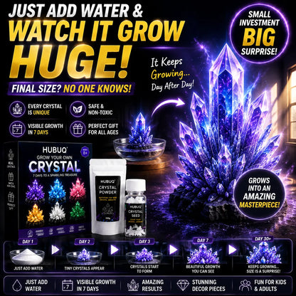 HUBUQ®🪄 Luxury Crystal Atelier – Premium Crystal Growth Powder🔮