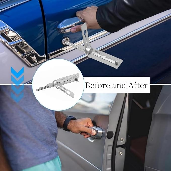 HOT SALE 60% OFF🔥Stainless Steel Master Key Locksmith Training Tool,⚒️ SS001 Pro Tool, Practical Cylinder Set