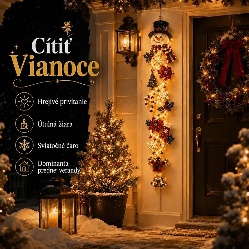 | ⏳ Posledný deň ZĽAVA 50 % – 🎄🎅 Svietiaca vianočná závesná dekorácia MerryCascade™ | 6 sviatočných svetelných motívov ✨