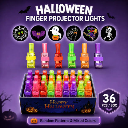 |⏰ Posledný deň! Zľava 70 %| 👻🎃 Halloweenske LED projektorové prstene na prst – Párty darčeky pre deti