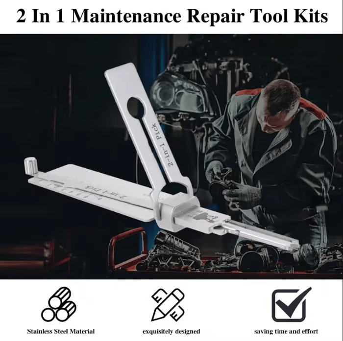 HOT SALE 60% OFF🔥Stainless Steel Master Key Locksmith Training Tool,⚒️ SS001 Pro Tool, Practical Cylinder Set