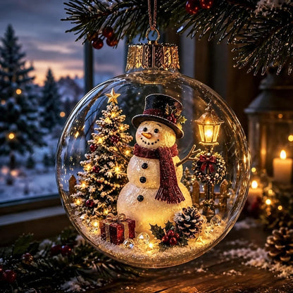 Puriejoy svietiaca vianočná diorámová ozdoba - 12
