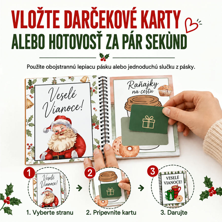 Vianočná kniha na darčekové karty – obrázok 7
