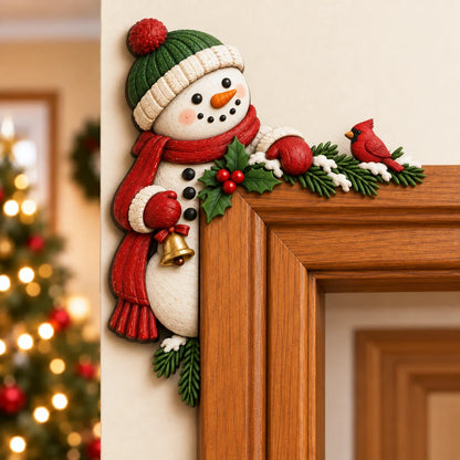 Vianočná rohová dekorácia na zárubňu🎄🎅