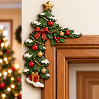 Vianočná rohová dekorácia na zárubňu🎄🎅