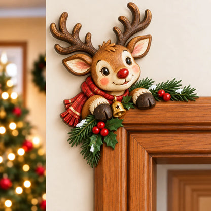 Vianočná rohová dekorácia na zárubňu🎄🎅