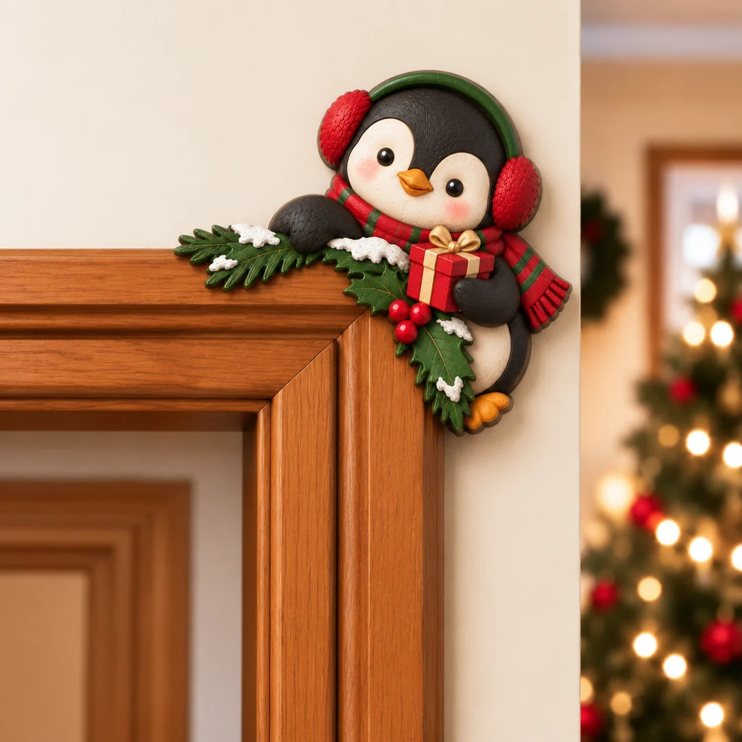 Vianočná rohová dekorácia na zárubňu🎄🎅