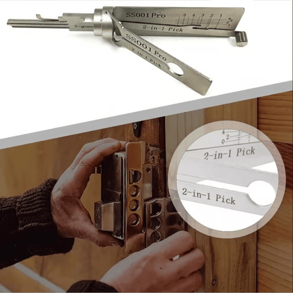 HOT SALE 60% OFF🔥Stainless Steel Master Key Locksmith Training Tool,⚒️ SS001 Pro Tool, Practical Cylinder Set