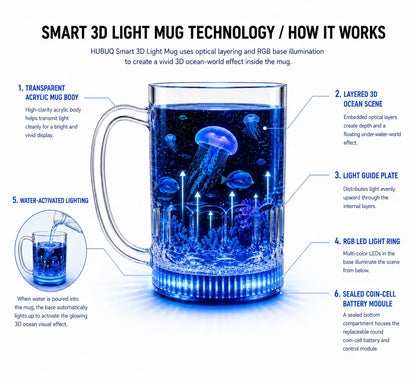 HUBUQ®🪄 Smart Acrylic Glow Glass
