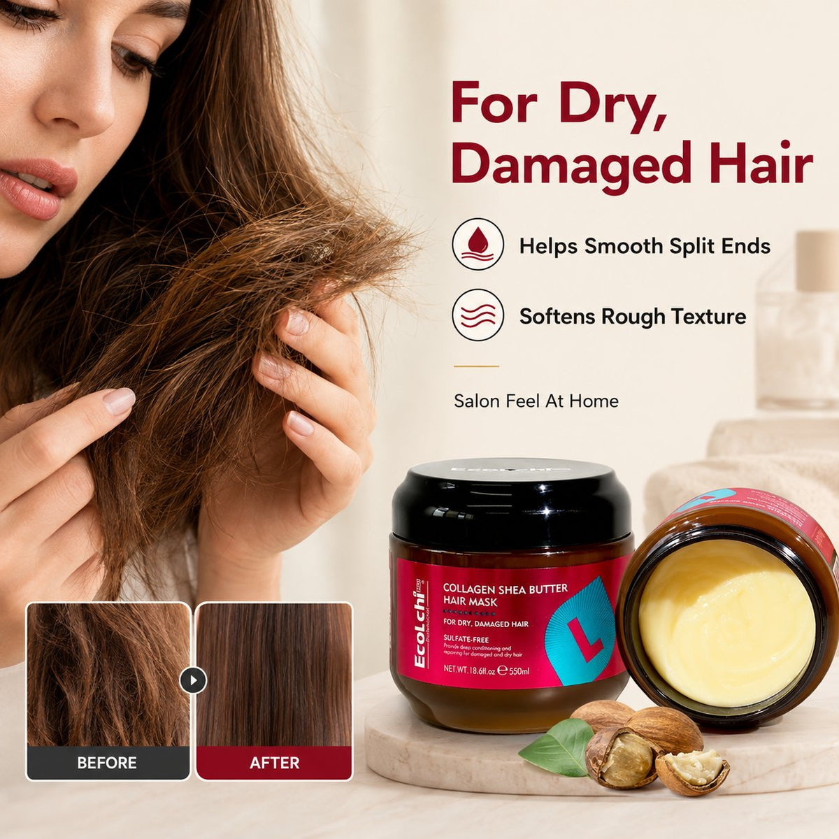 |⚡2026 Obrovská Zľava 70% OFF🔥|🌿💇‍♀️Kolagénová maska s bambuckým maslom