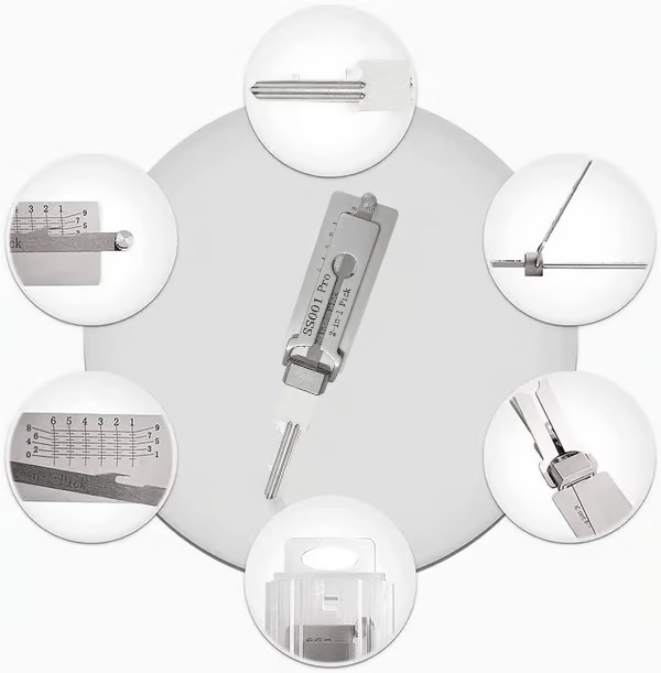 HOT SALE 60% OFF🔥Stainless Steel Master Key Locksmith Training Tool,⚒️ SS001 Pro Tool, Practical Cylinder Set