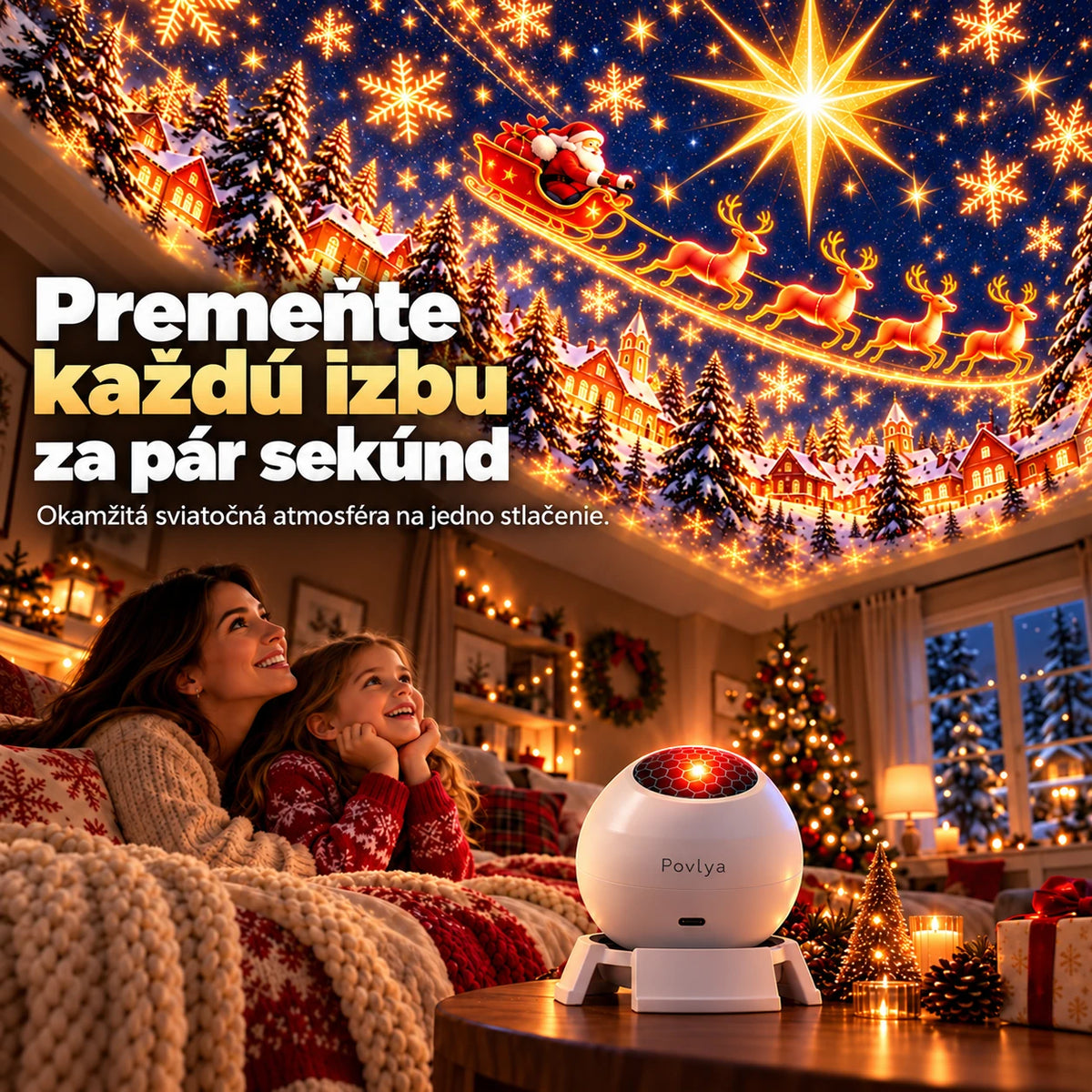 🎄 Čarovné vianočné svetlá ✨ Rozžiarte sviatočné kúzlo