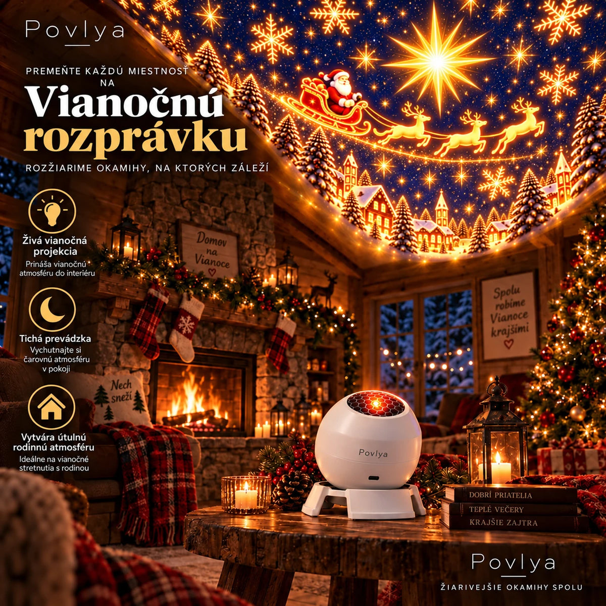 🎄 Čarovné vianočné svetlá ✨ Rozžiarte sviatočné kúzlo