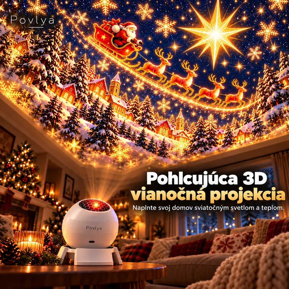 🎄 Čarovné vianočné svetlá ✨ Rozžiarte sviatočné kúzlo