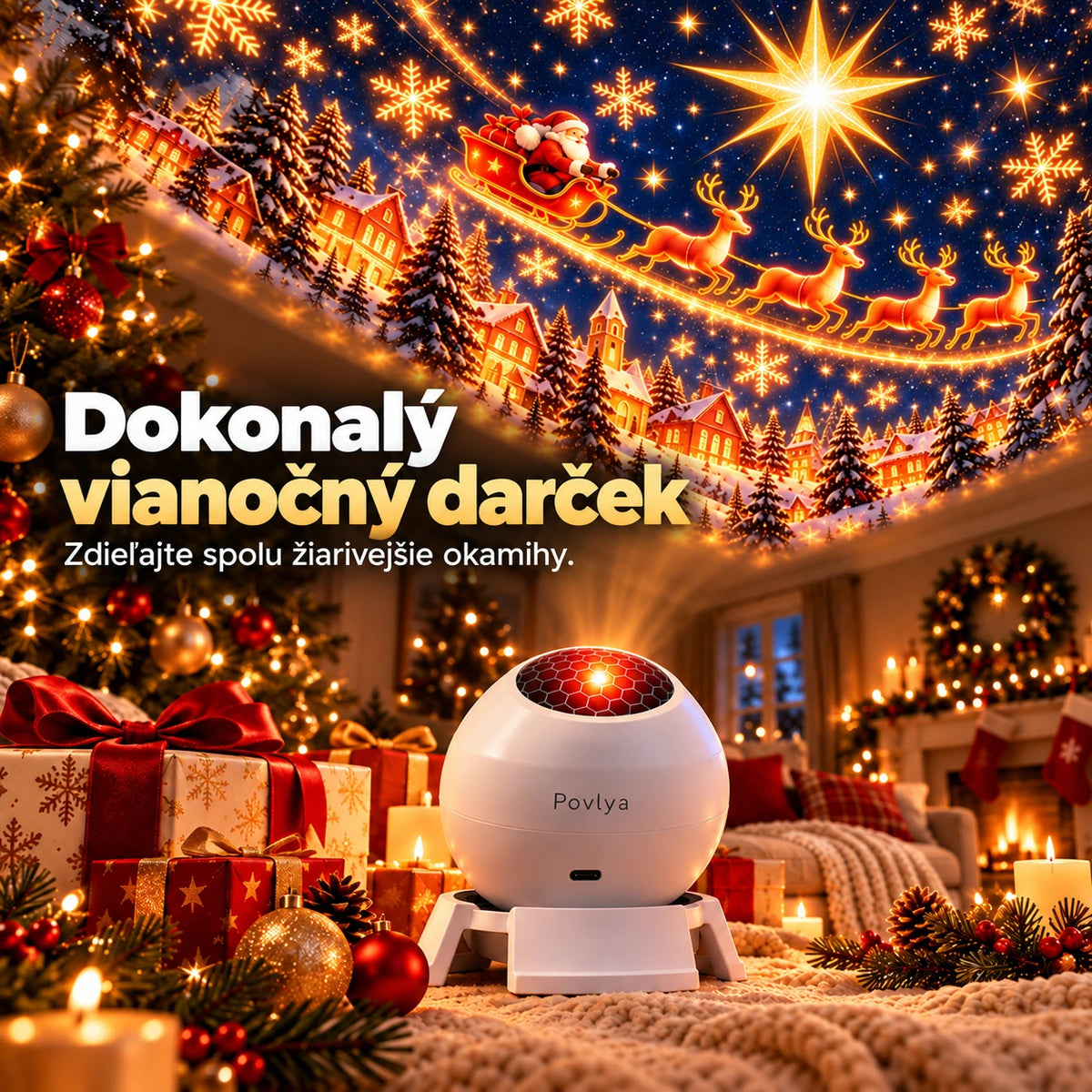 🎄 Čarovné vianočné svetlá ✨ Rozžiarte sviatočné kúzlo