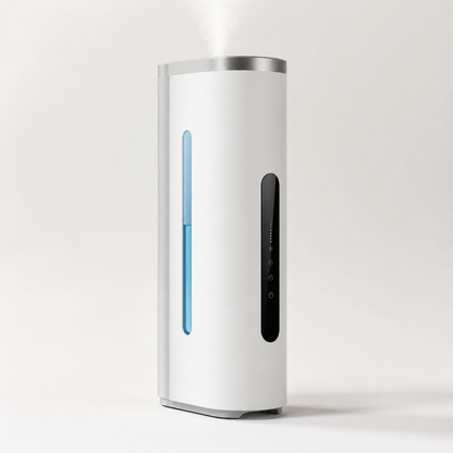 Puriejoy PureGlow LED Mist Humidifier realistic product photo by puriejoy