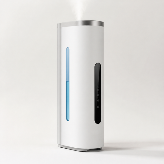 Puriejoy PureGlow LED Mist Humidifier realistic product photo by puriejoy