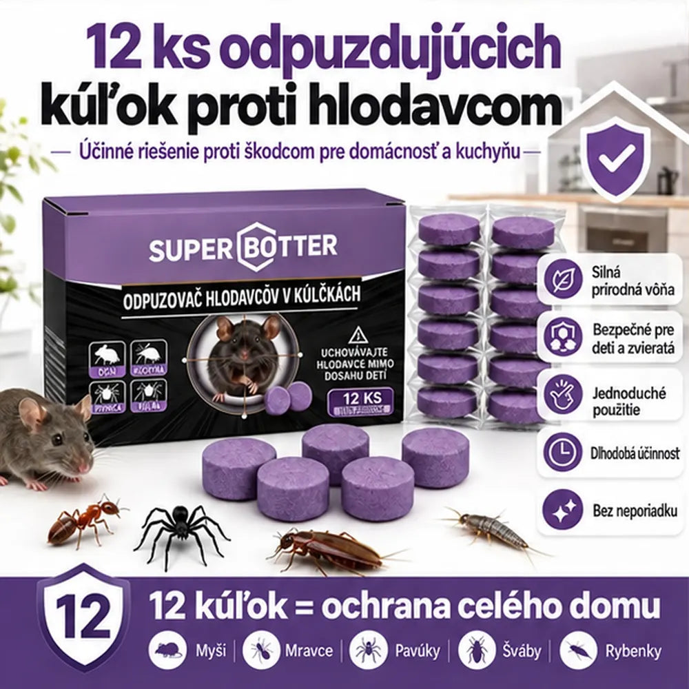 Prírodné vonné odpudzujúce puky proti škodcom – ochrana proti rôznym škodcom pre dom, garáž aj vonkajšie priestory
