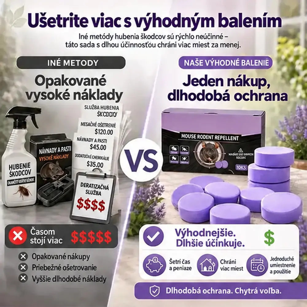 Prírodné vonné odpudzujúce puky proti škodcom – ochrana proti rôznym škodcom pre dom, garáž aj vonkajšie priestory