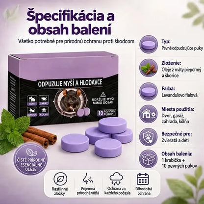 Prírodné vonné odpudzujúce puky proti škodcom – ochrana proti rôznym škodcom pre dom, garáž aj vonkajšie priestory