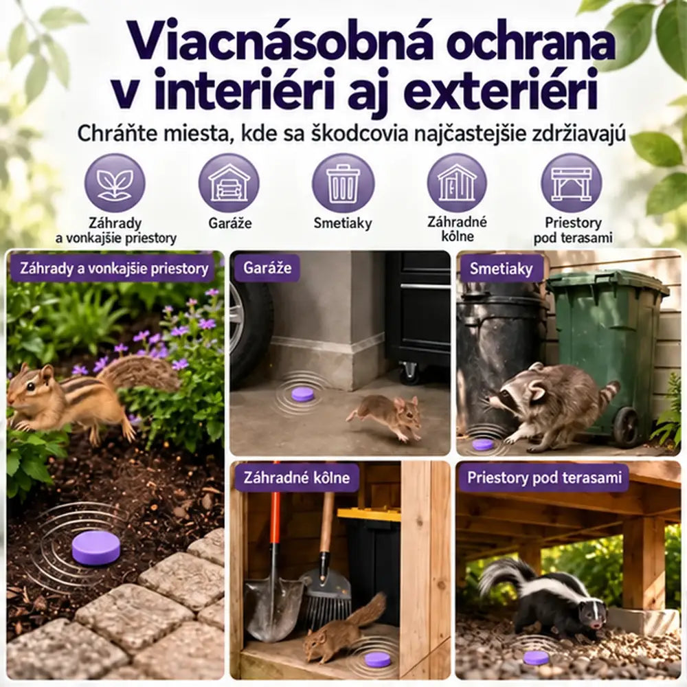 Prírodné vonné odpudzujúce puky proti škodcom – ochrana proti rôznym škodcom pre dom, garáž aj vonkajšie priestory