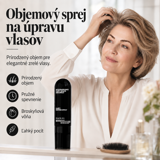 Objemový stylingový sprej na vlasy s broskyňovou vôňou