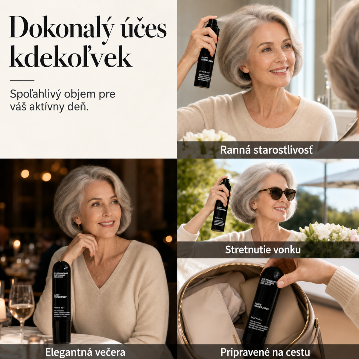 |🔥POSLEDNÝ DEŇ! Zľava 70 % - 💧Objemový stylingový sprej na vlasy s broskyňovou vôňou