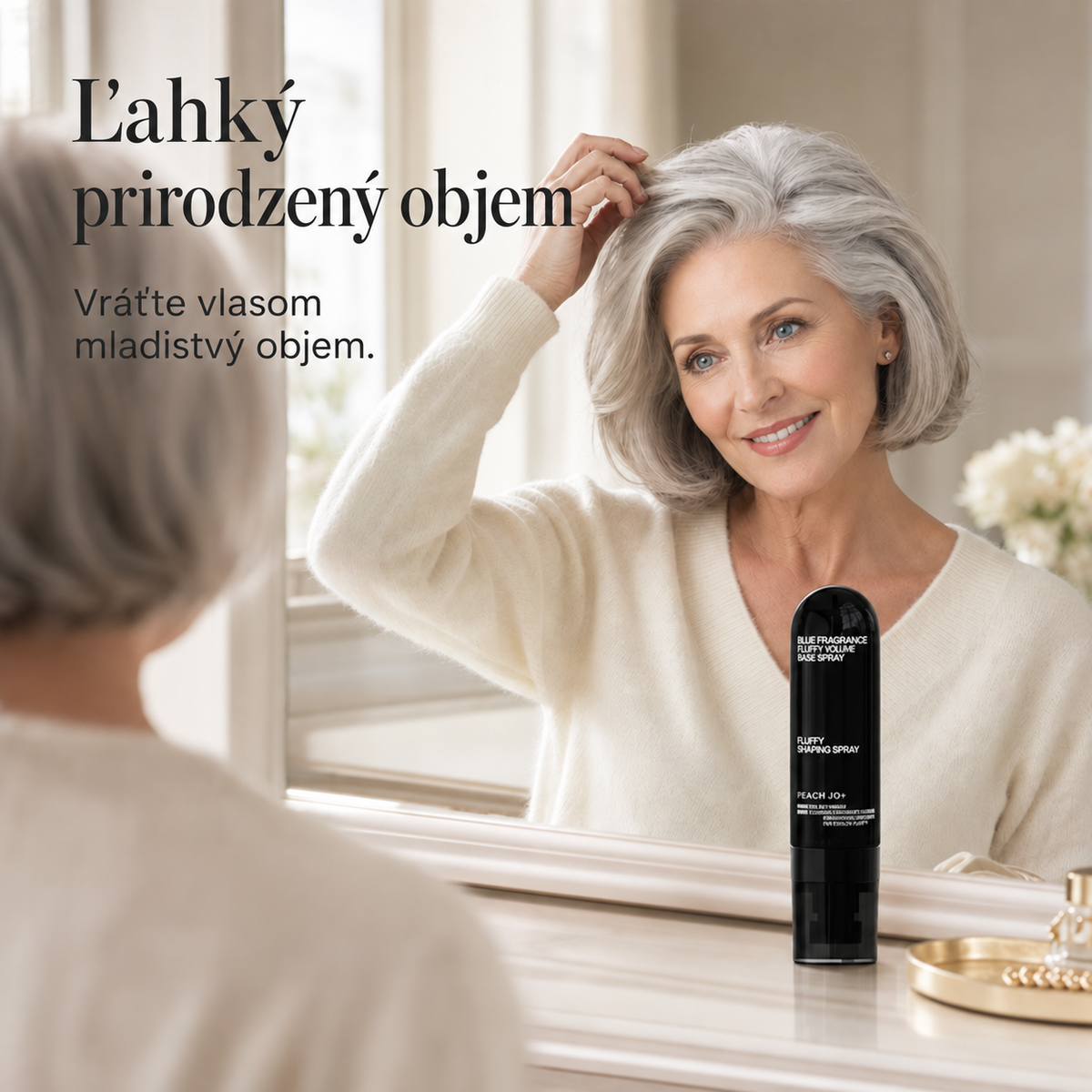 |🔥POSLEDNÝ DEŇ! Zľava 70 % - 💧Objemový stylingový sprej na vlasy s broskyňovou vôňou