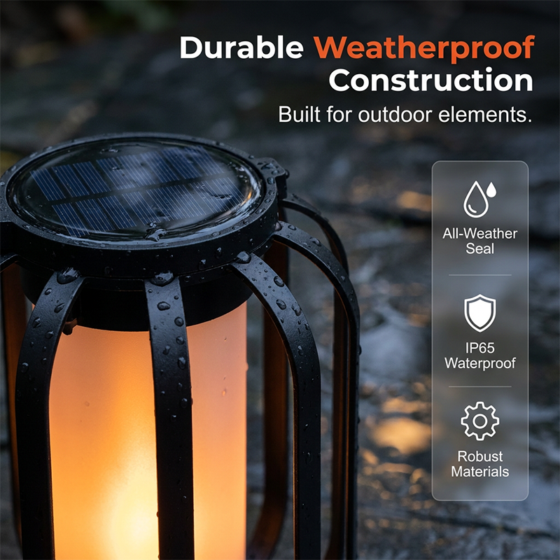 70% OFF NOW! 🔥🏮Solar Flicke ring Flame Lantern – IP65 Waterproof Auto On/Off, Realistic Warm Glow, Hanging Outdoor Solar Light for Patio Garden Pathway Decor