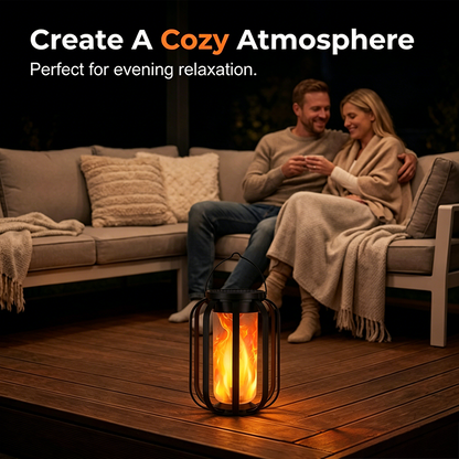 70% OFF NOW! 🔥🏮Solar Flicke ring Flame Lantern – IP65 Waterproof Auto On/Off, Realistic Warm Glow, Hanging Outdoor Solar Light for Patio Garden Pathway Decor