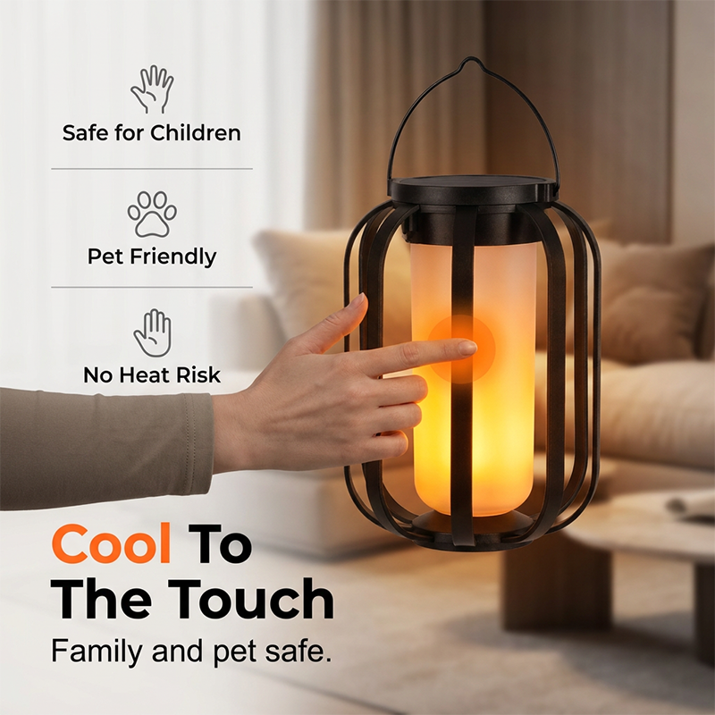 70% OFF NOW! 🔥🏮Solar Flicke ring Flame Lantern – IP65 Waterproof Auto On/Off, Realistic Warm Glow, Hanging Outdoor Solar Light for Patio Garden Pathway Decor