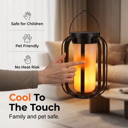 70% OFF NOW! 🔥🏮Solar Flicke ring Flame Lantern – IP65 Waterproof Auto On/Off, Realistic Warm Glow, Hanging Outdoor Solar Light for Patio Garden Pathway Decor