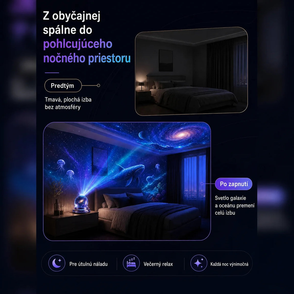 Topacme® Projektor nočného svetla🔮
