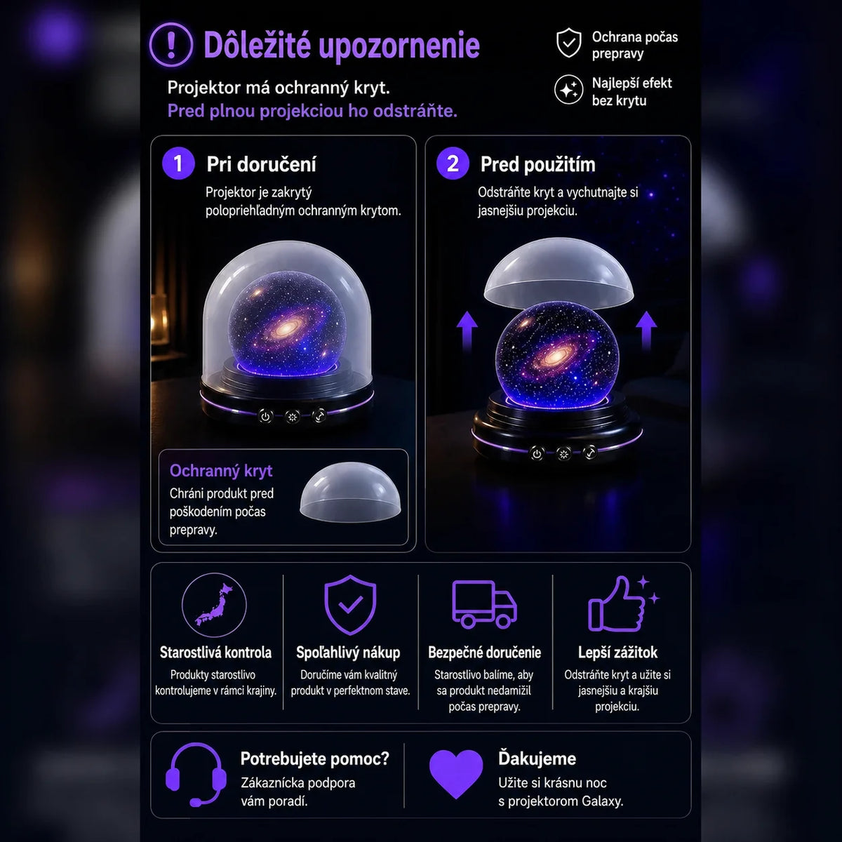 Topacme® Projektor nočného svetla🔮