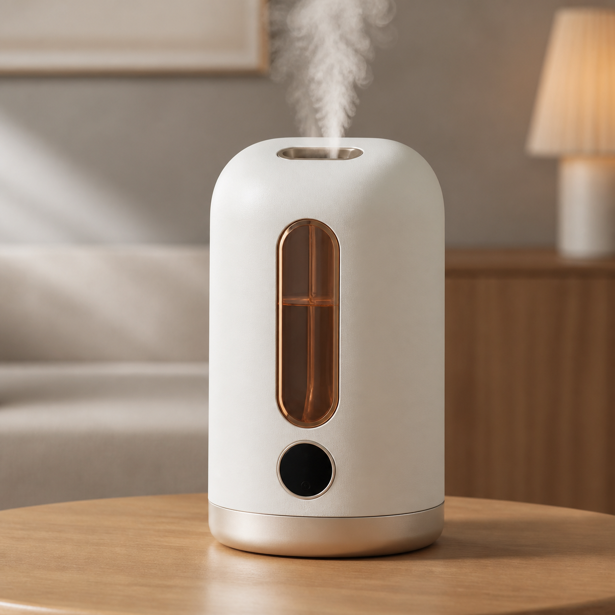 Puriejoy humidifier with soft mist for quiet routines